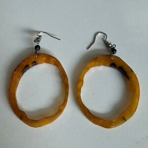 Horn Hoop Earrings